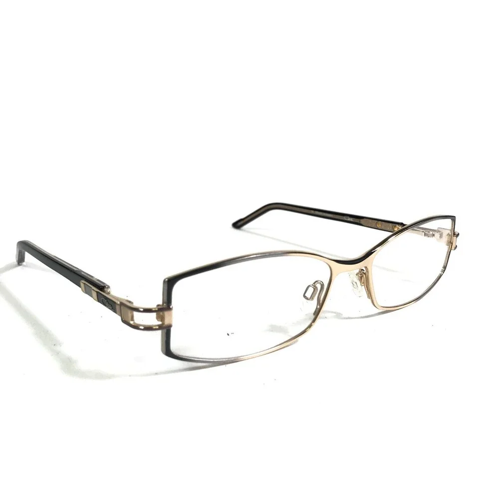 Cazal Eyeglasses Frames MOD. 469 COL. 338 Black Gold Rectangular 53-17-135